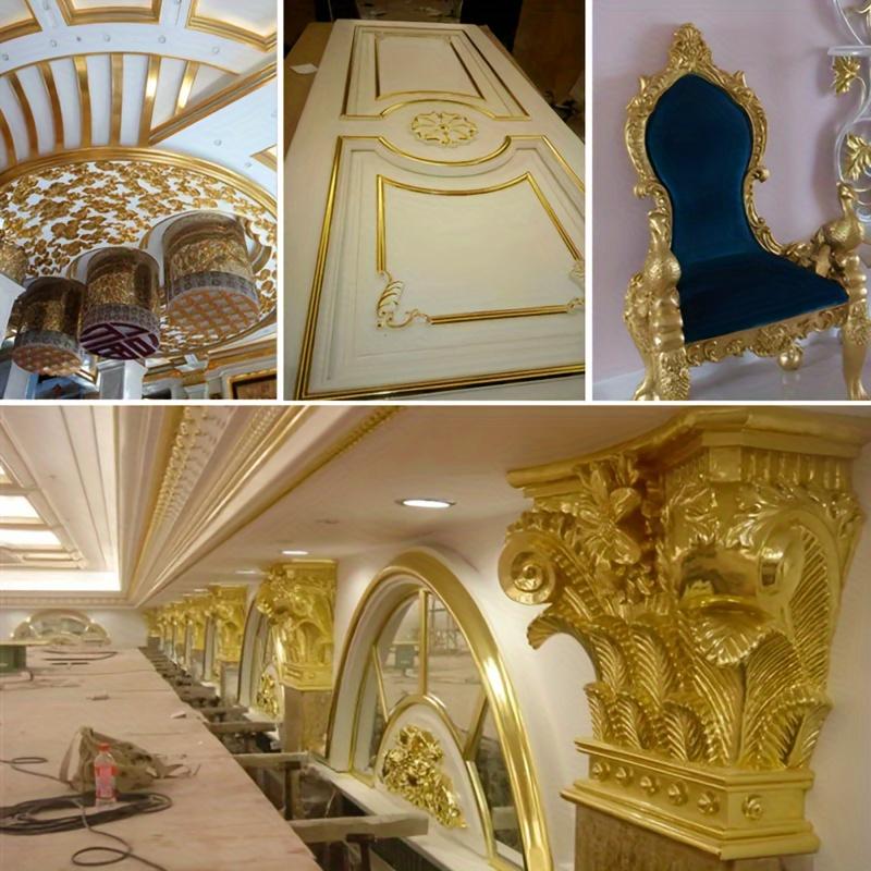 Aomily 9x9cm 100 Sheets Practical K Pure Shiny Gold Leaf for Gilding Funiture Lines Wall Crafts Handicrafts Gilding Decoration
Aomily 9x9cm 100 Sheets Practical K Pure Shiny Gold Leaf for Gilding Funiture Lines Wall Crafts Handicrafts Gilding Decoration