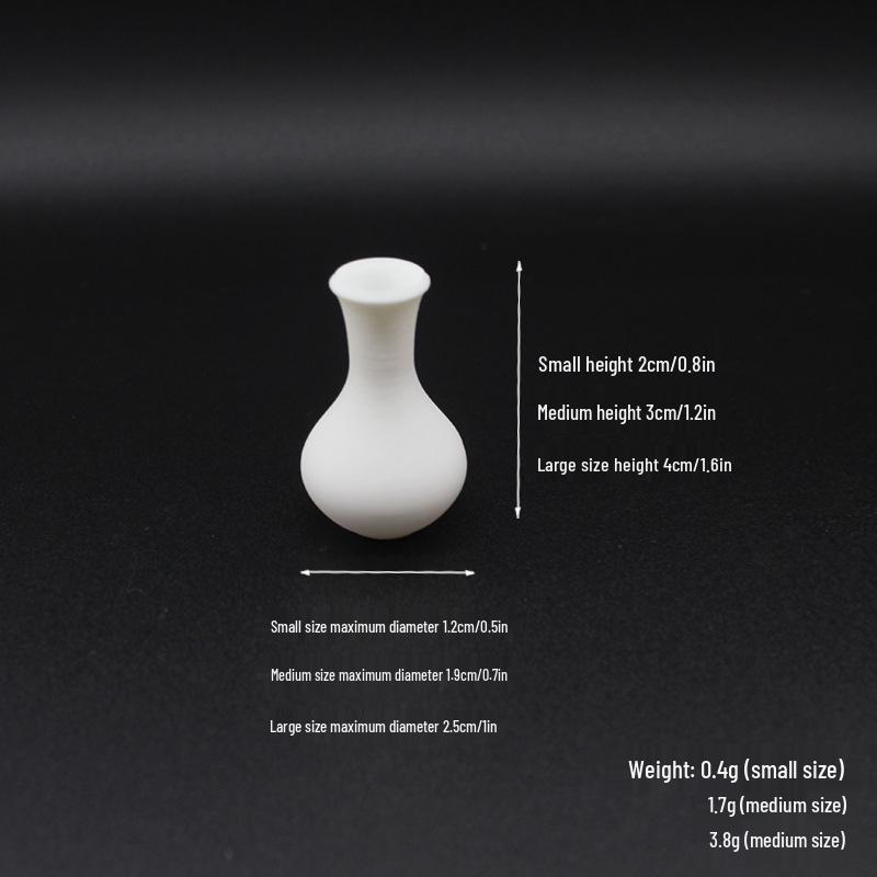 Миниатюрная белая художественная ваза для декора кукольного домика Small
Миниатюрная белая художественная ваза для декора кукольного домика Small