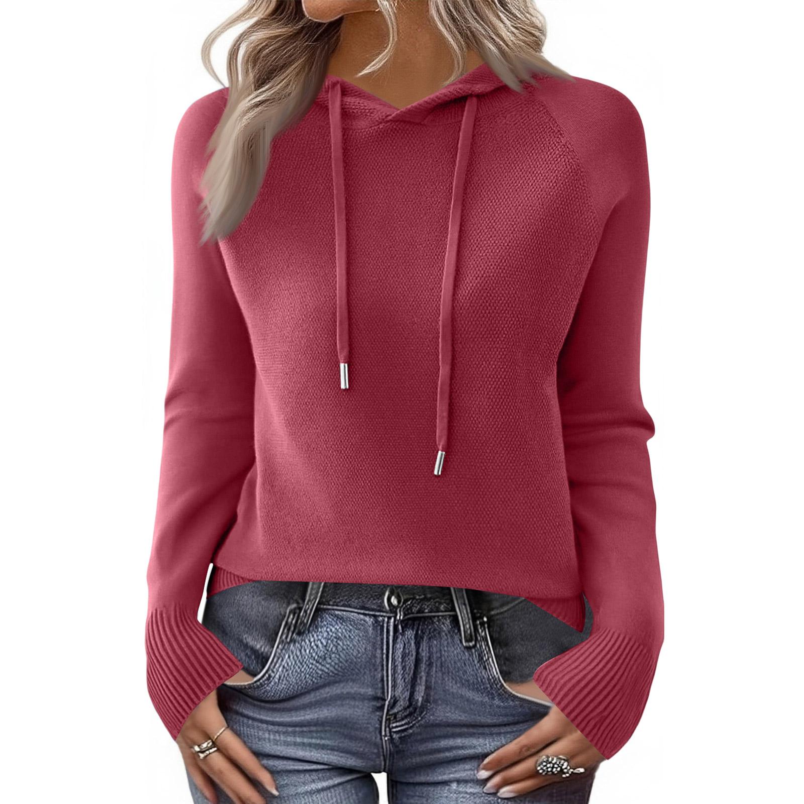 Ladies Casual Solid Color Knitted Raglan Hooded Sweatshirt XXL
Ladies Casual Solid Color Knitted Raglan Hooded Sweatshirt XXL