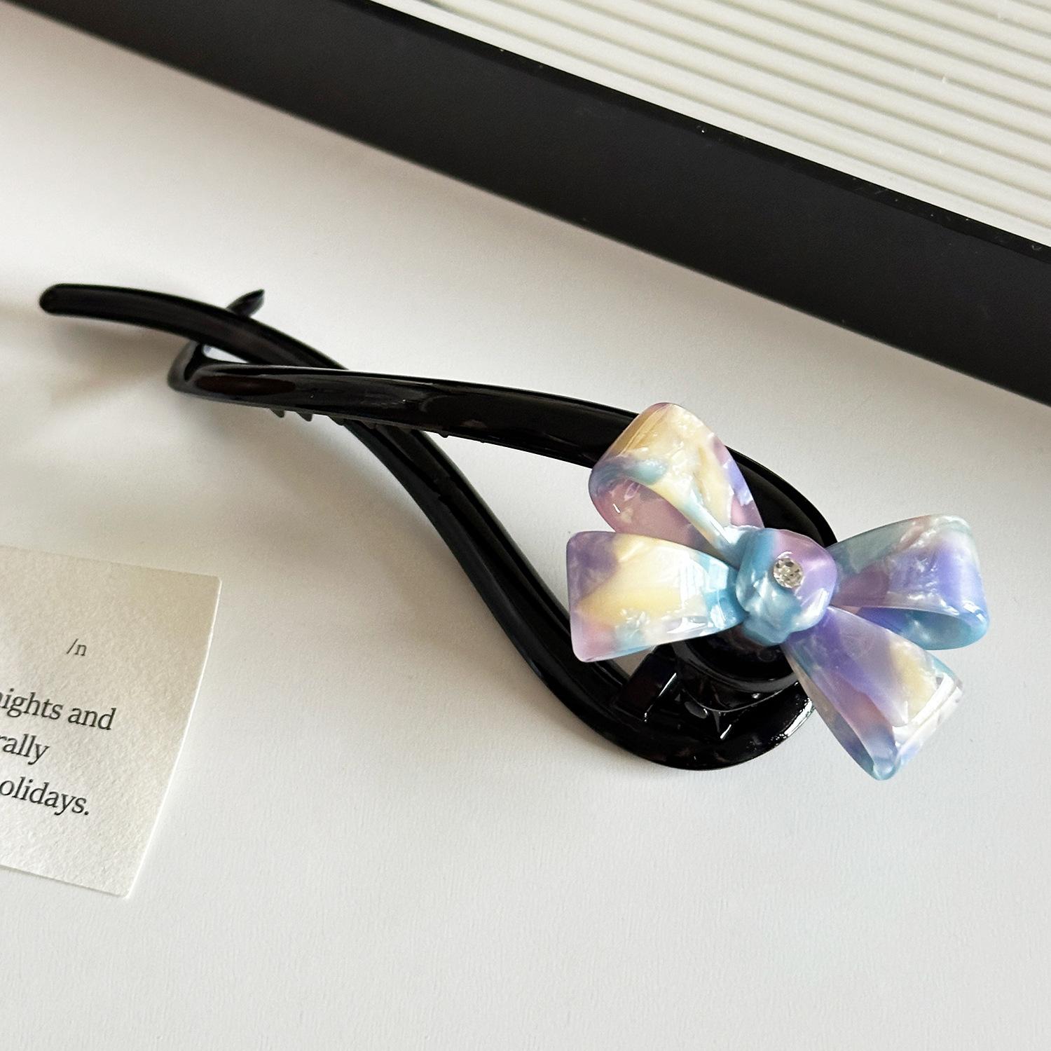 Hair Premium Acetate Clip For Women Featuring Beautiful Bow And Chic Design Yellow Purple
Hair Premium Acetate Clip For Women Featuring Beautiful Bow And Chic Design Yellow Purple