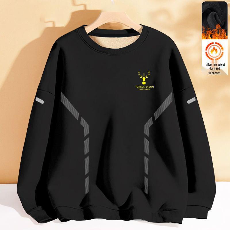 Men s Trendy Round Neck Printed Hoodie, Autumn/Winter, Loose Fit, Plus Velvet, Long Sleeve, Fashionable Casual Pullover. XL (115-130 jin)
Men s Trendy Round Neck Printed Hoodie, Autumn/Winter, Loose Fit, Plus Velvet, Long Sleeve, Fashionable Casual Pullover. XL (115-130 jin)
