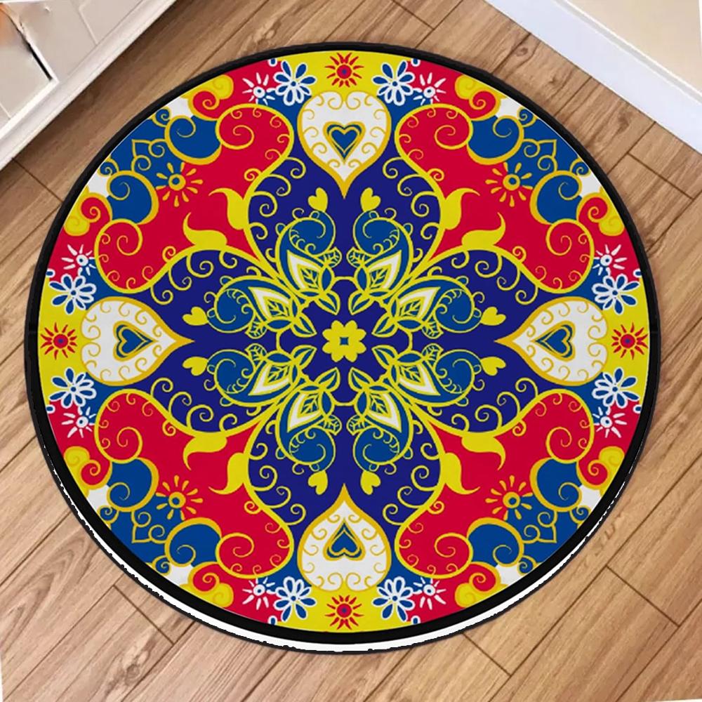 Богемный принт Круглый ковер Круглый напольный моющийся коврик для гостиной спальни ванной комнаты детские коврики для ползания домашнее украшение 40X40cm
Богемный принт Круглый ковер Круглый напольный моющийся коврик для гостиной спальни ванной комнаты детские коврики для ползания домашнее украшение 40X40cm