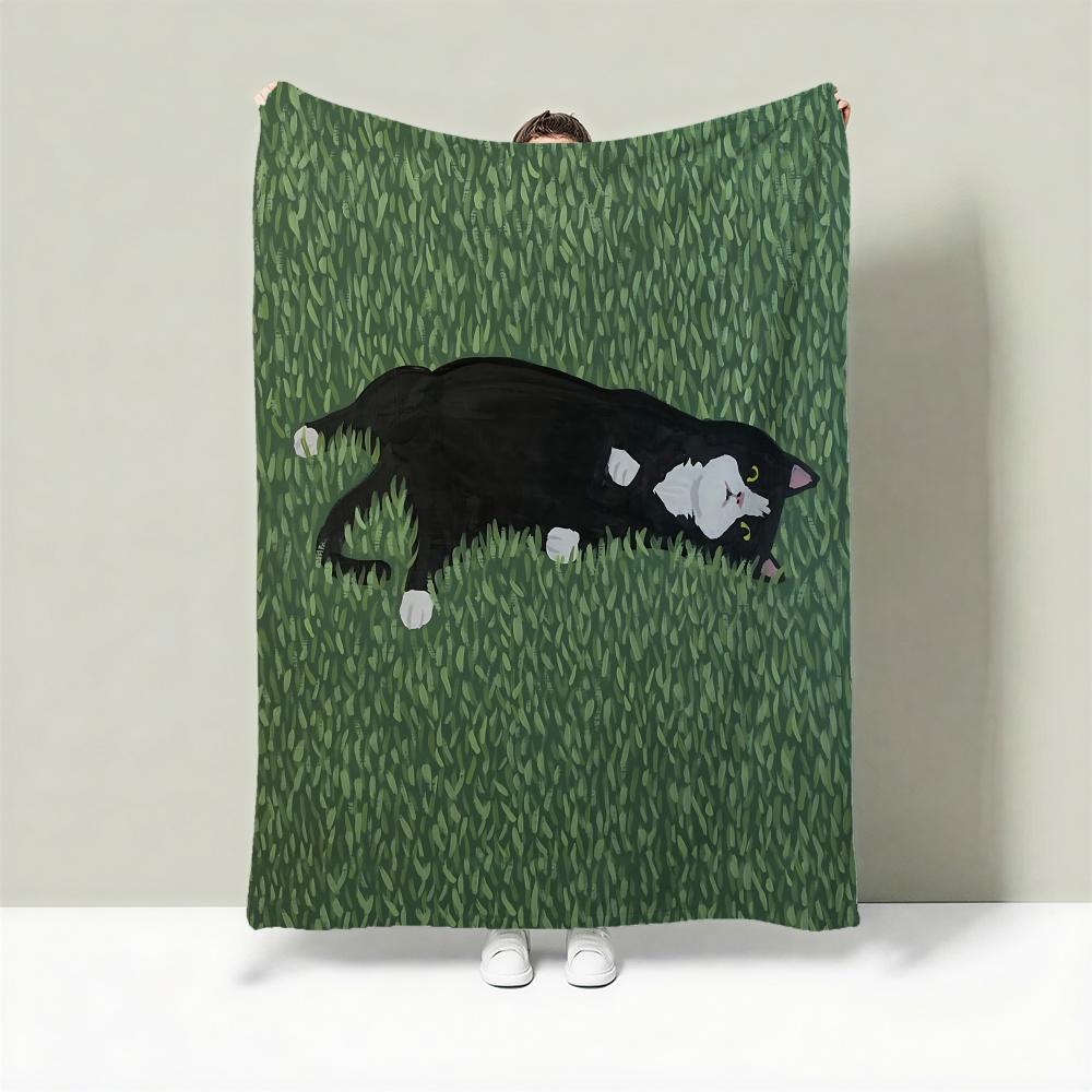 Character L-Lovers Cat Throw Lightweight 240g Flannel Blanket Soft Skin-friendly for Summer Cooling 75cmx90cm
Character L-Lovers Cat Throw Lightweight 240g Flannel Blanket Soft Skin-friendly for Summer Cooling 75cmx90cm