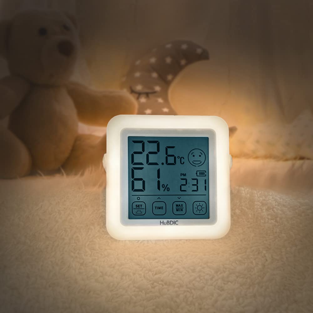 HuBDIC in Nursing Light USB Rechargeable Clock Temperature Humidity LED Touch Panel Nursing Light 3 Levels Dimmable Auto Off Sleep Light Indirect
HuBDIC in Nursing Light USB Rechargeable Clock Temperature Humidity LED Touch Panel Nursing Light 3 Levels Dimmable Auto Off Sleep Light Indirect