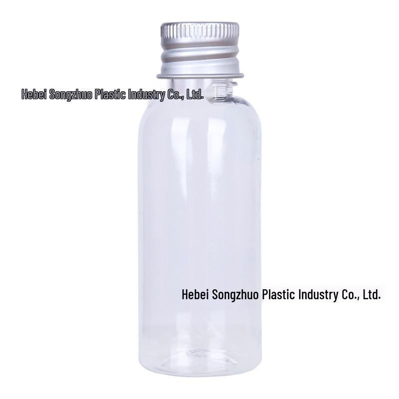 Transparent Plastic Bottle with Aluminum Cap, Available in 5-100ml Sizes for Samples or Dispensing 10ml with White Plastic Cap
Transparent Plastic Bottle with Aluminum Cap, Available in 5-100ml Sizes for Samples or Dispensing 10ml with White Plastic Cap