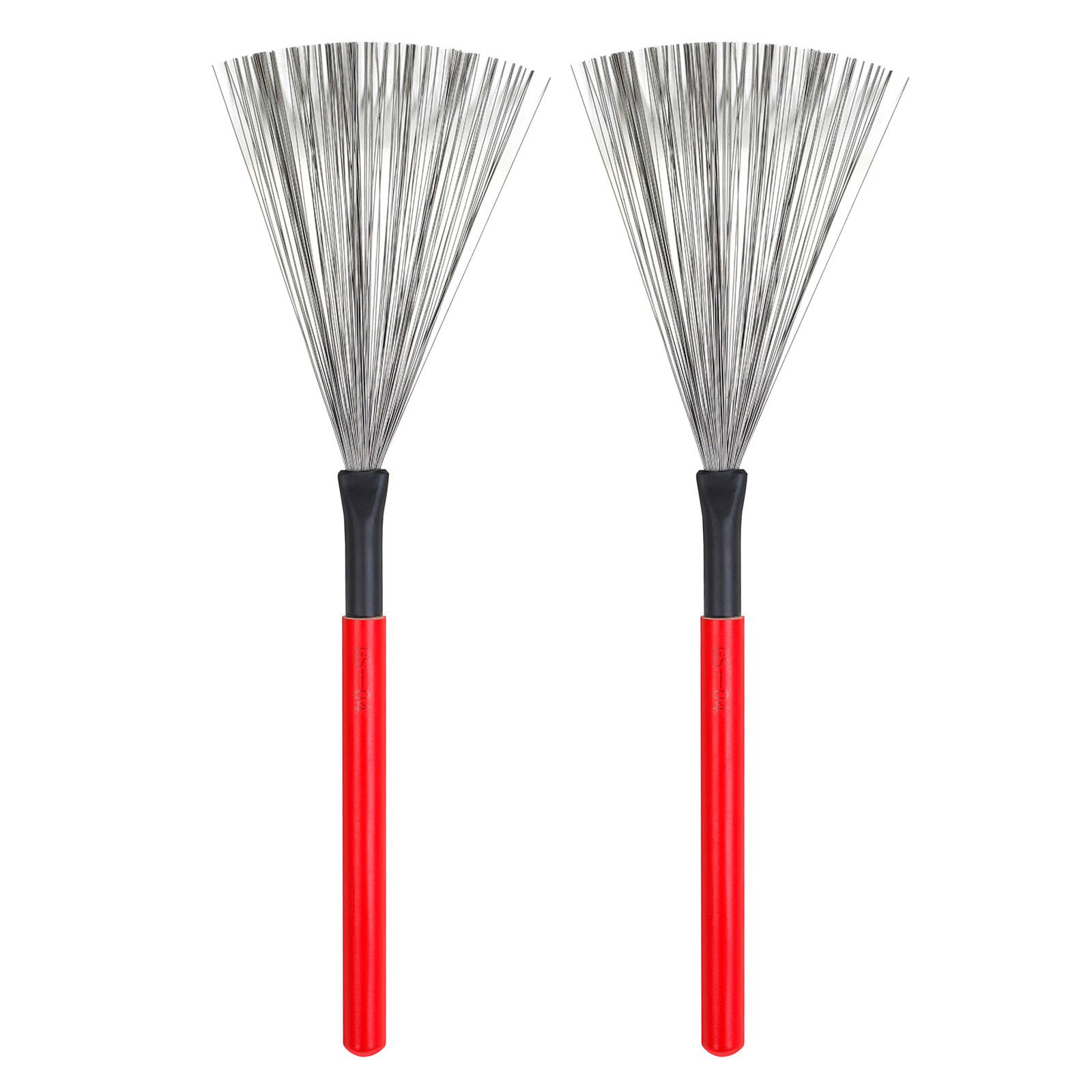 Drum Brushes Steel Wire Drumsticks Pair with Plastic Handles Suitable for Jazz and Acoustic Drum Kits Practice and Performance One Size червоний
Drum Brushes Steel Wire Drumsticks Pair with Plastic Handles Suitable for Jazz and Acoustic Drum Kits Practice and Performance One Size червоний