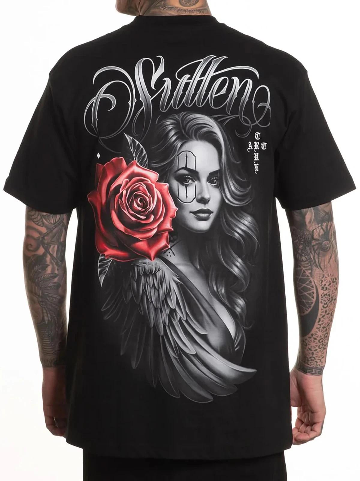 Sullen Men s Destiny Short Sleeve Standard T-shirt Angel and Rose Tattoo Tee 4XL
Sullen Men s Destiny Short Sleeve Standard T-shirt Angel and Rose Tattoo Tee 4XL