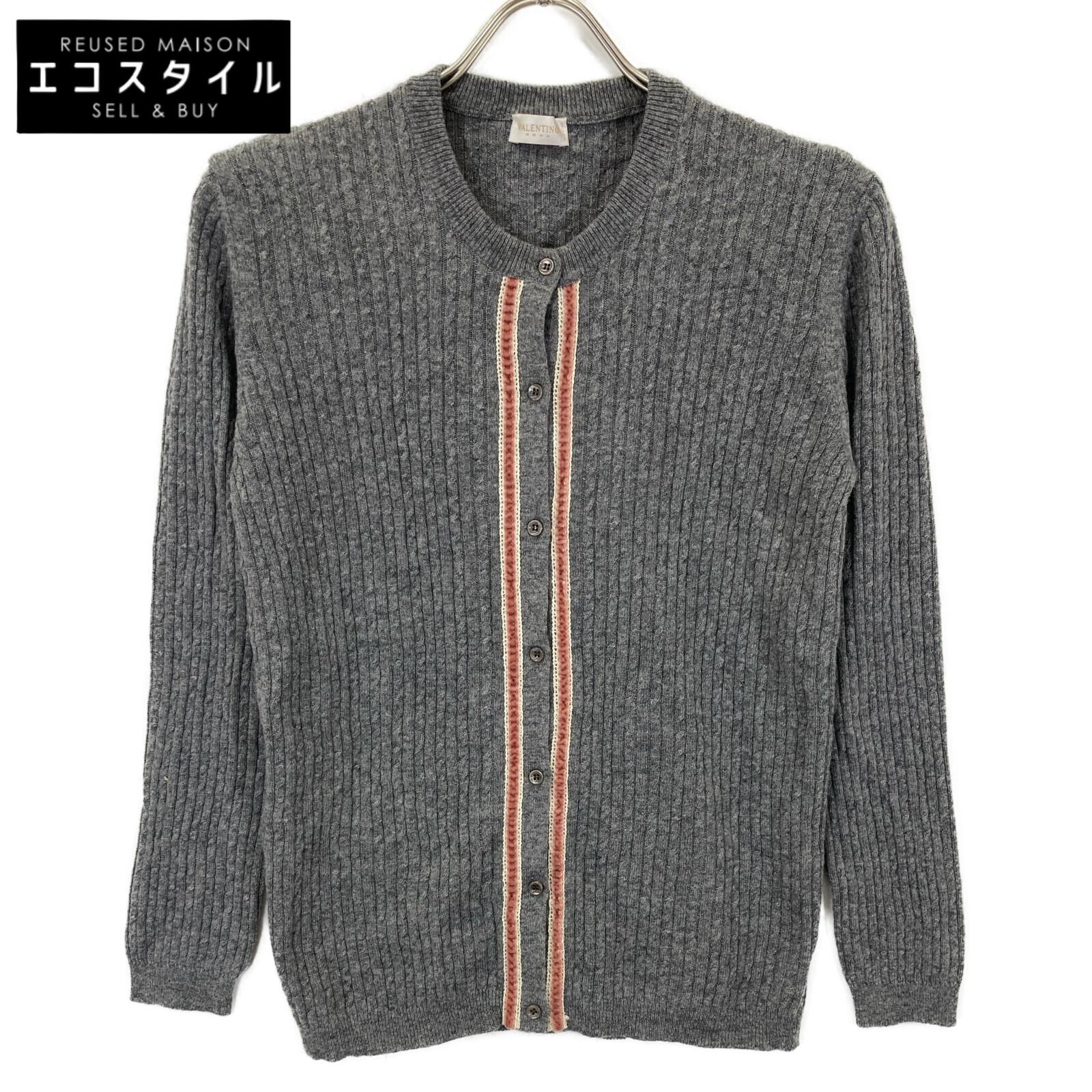 S.VALENTINO Grey cashmere blend wool cable cardigan tops 48 grayUsed
S.VALENTINO Grey cashmere blend wool cable cardigan tops 48 grayUsed