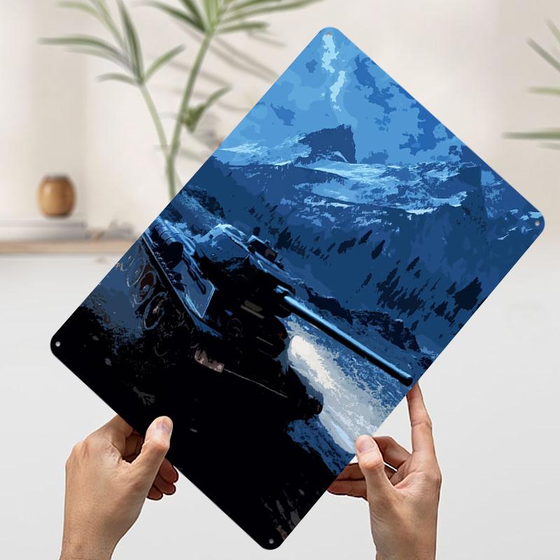 Tank in Snowy Mountain Landscape Poster Customized Wall Art Vintage Metal Signs Retro Tin Plaque for Man Cave Room Ornaments 7.9x11.8In(20x30cm)
Tank in Snowy Mountain Landscape Poster Customized Wall Art Vintage Metal Signs Retro Tin Plaque for Man Cave Room Ornaments 7.9x11.8In(20x30cm)