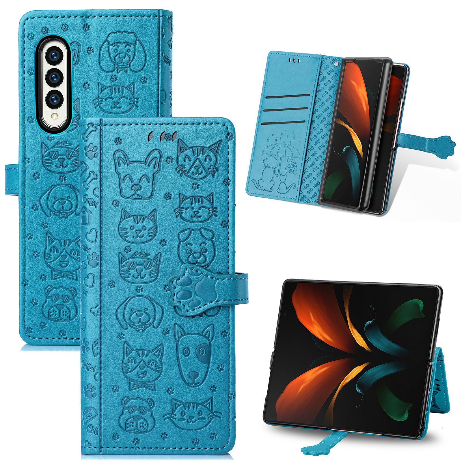 Для Samsung Galaxy Z Fold 4 кожаный флип-чехол с милым котом и собакой с функцией подставки Galaxy Z Fold 3, чехол-кошелек
Для Samsung Galaxy Z Fold 4 кожаный флип-чехол с милым котом и собакой с функцией подставки Galaxy Z Fold 3, чехол-кошелек