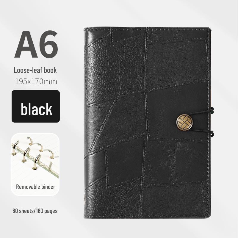 A6 Loose-Leaf Notebook Journal with Soft Leather Cover - Custom Logo Printing Available
A6 Loose-Leaf Notebook Journal with Soft Leather Cover - Custom Logo Printing Available