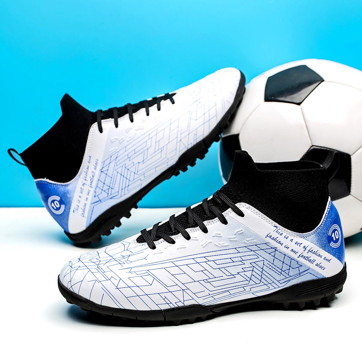 Мужские футбольные бутсы TF Non-Slip Turf Soccer Cleats, тренировочные бутсы на шнуровке, высококачественные легкие кроссовки, высокие футбольные бутсы 46 белый
Мужские футбольные бутсы TF Non-Slip Turf Soccer Cleats, тренировочные бутсы на шнуровке, высококачественные легкие кроссовки, высокие футбольные бутсы 46 белый
