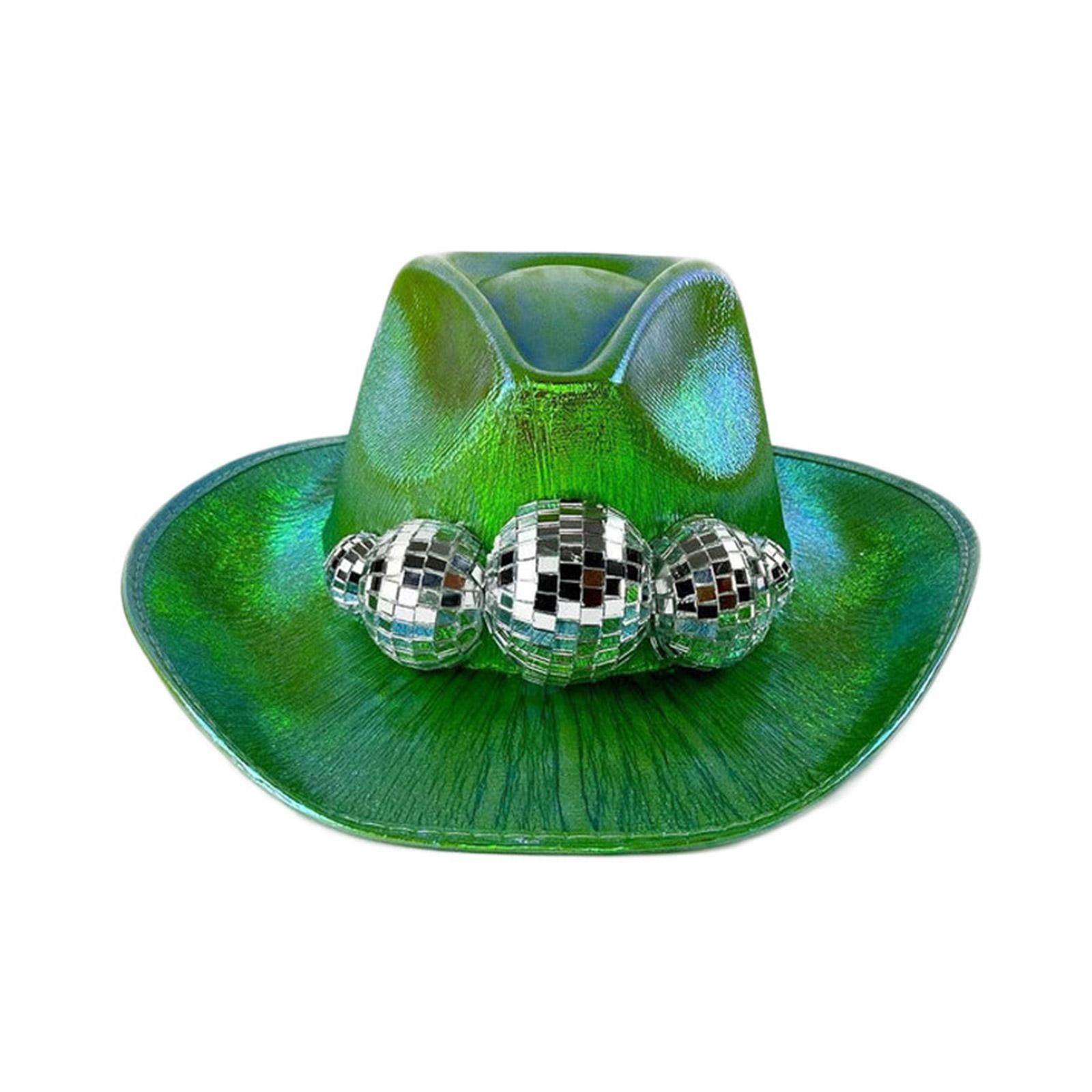 Shinning Cowboy Hat All-Match Disco Ball Decors Hat for Adult Nightclub Bar Dancing Cool Breathable Cowboy Hat Unisex зелений
Shinning Cowboy Hat All-Match Disco Ball Decors Hat for Adult Nightclub Bar Dancing Cool Breathable Cowboy Hat Unisex зелений