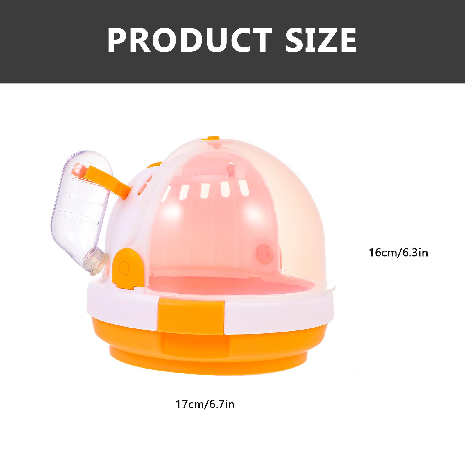 Hamster Cage Travel Carrier Durable Portable Case for Small Pets Hamster House Easy Clean Pet Shelter Cage House помаранчевий
Hamster Cage Travel Carrier Durable Portable Case for Small Pets Hamster House Easy Clean Pet Shelter Cage House помаранчевий