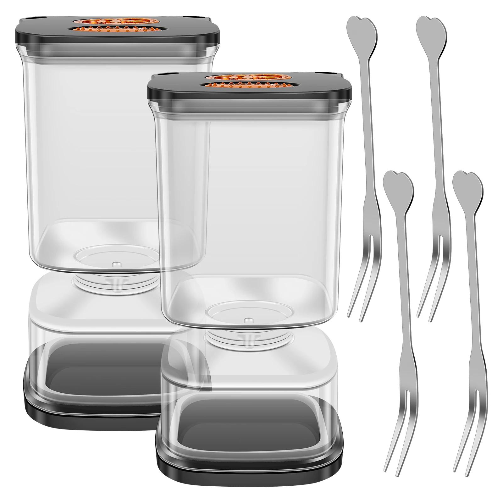 2Pcs Flip Pickle Jar 33.82 OZ Clear Square Pickle Container with 4 Fork and Timer Recorder Olive Container Jar for Gherkins чёрный
2Pcs Flip Pickle Jar 33.82 OZ Clear Square Pickle Container with 4 Fork and Timer Recorder Olive Container Jar for Gherkins чёрный