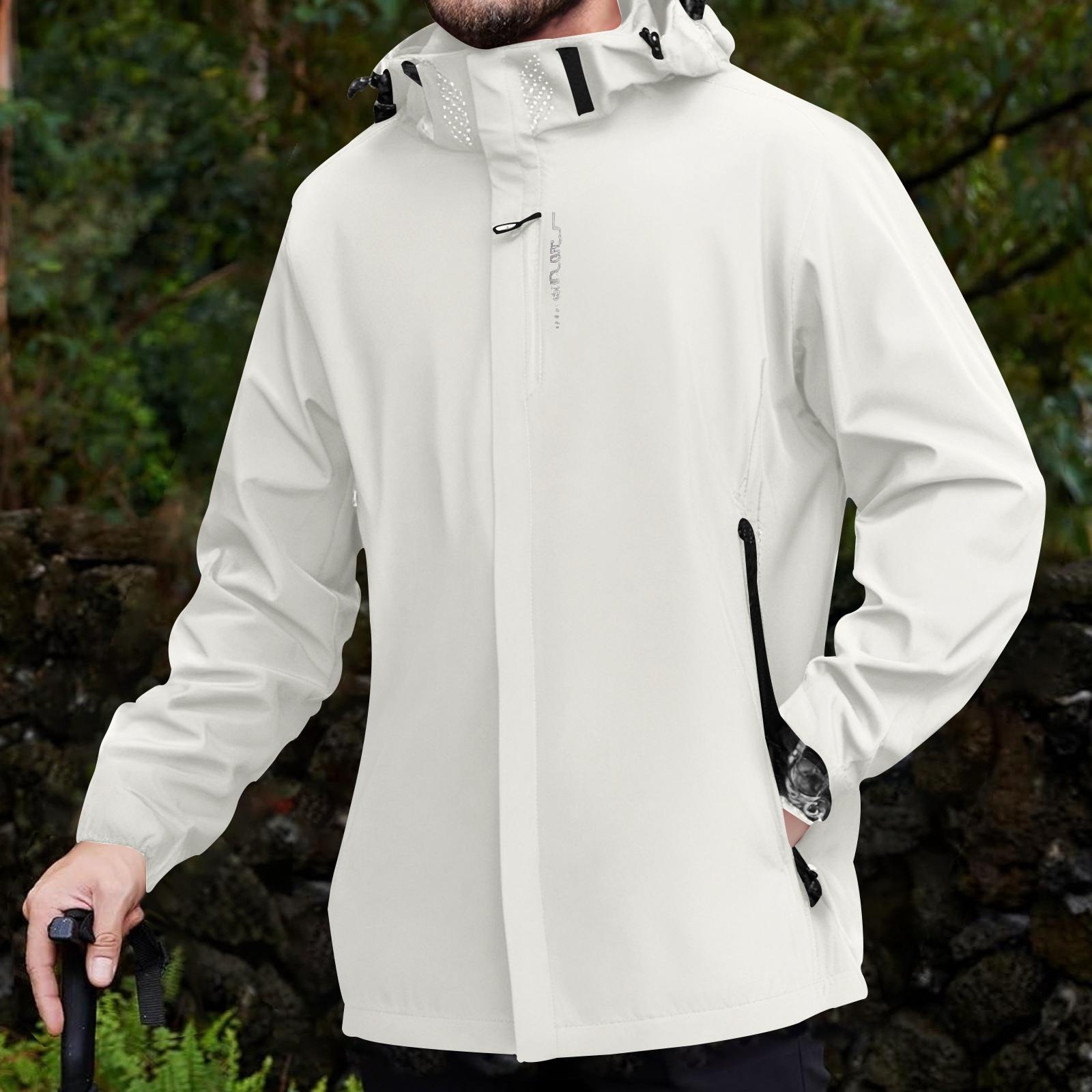 Мужская уличная ветровка с капюшоном - Ветрозащитная и водонепроницаемая верхняя одежда XXL белый
Мужская уличная ветровка с капюшоном - Ветрозащитная и водонепроницаемая верхняя одежда XXL белый