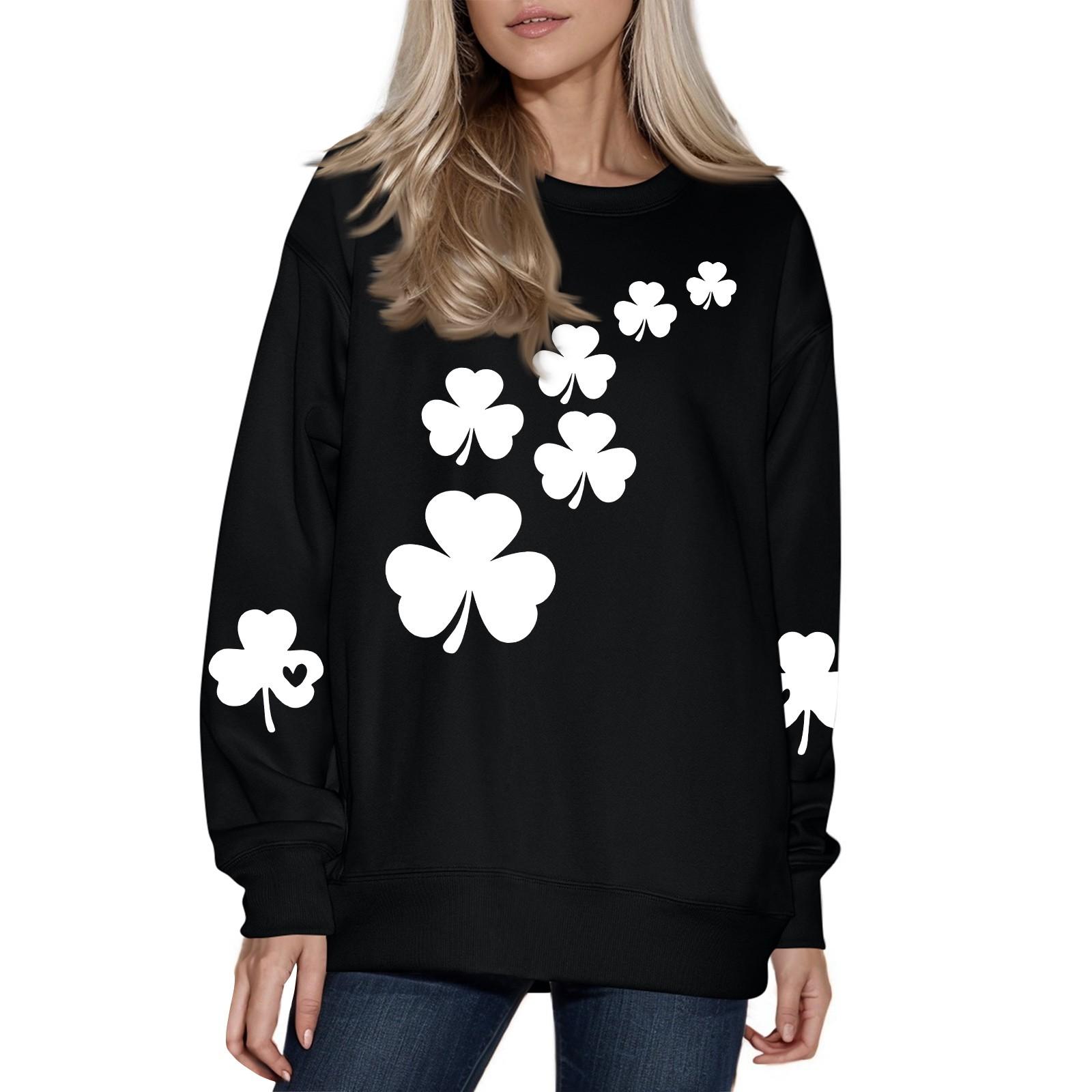 Жіночий модний повсякденний топ з довгим рукавом, з принтом, з круглим вирізом, світшот L білий
Жіночий модний повсякденний топ з довгим рукавом, з принтом, з круглим вирізом, світшот L білий