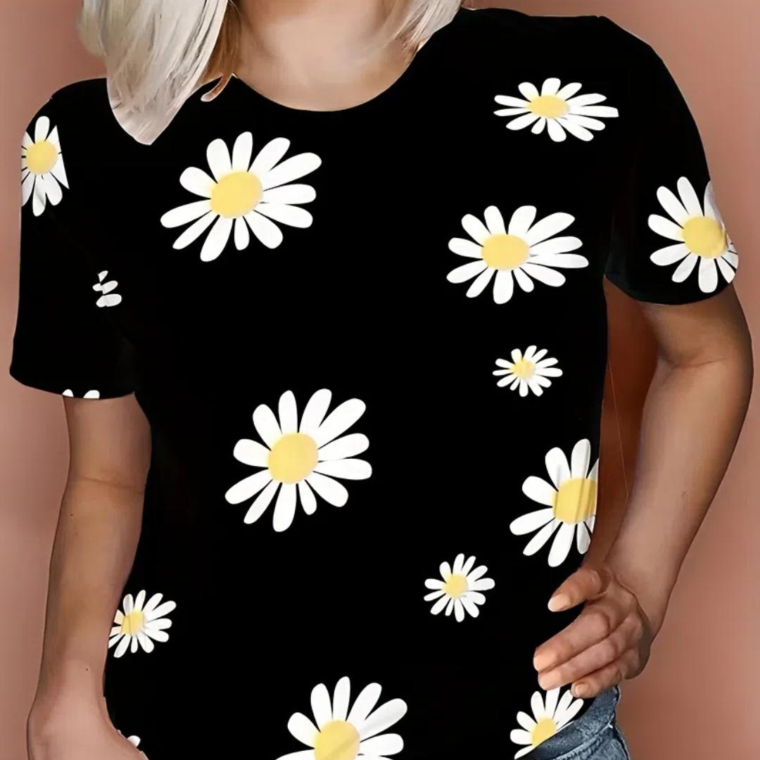 Жіноча футболка з тривимірним принтом «Ромашки», модна футболка з квітковим малюнком, короткий рукав, повсякденний топ, модний дизайн, літній одяг XS
Жіноча футболка з тривимірним принтом «Ромашки», модна футболка з квітковим малюнком, короткий рукав, повсякденний топ, модний дизайн, літній одяг XS