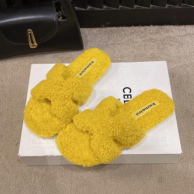 Пушистые тапочки на плоской подошве для женской уличной обуви 2025 новый осенне-зимний толстоподошвенный домашний мягкий пушистый хлопок 42 жёлтый
Пушистые тапочки на плоской подошве для женской уличной обуви 2025 новый осенне-зимний толстоподошвенный домашний мягкий пушистый хлопок 42 жёлтый