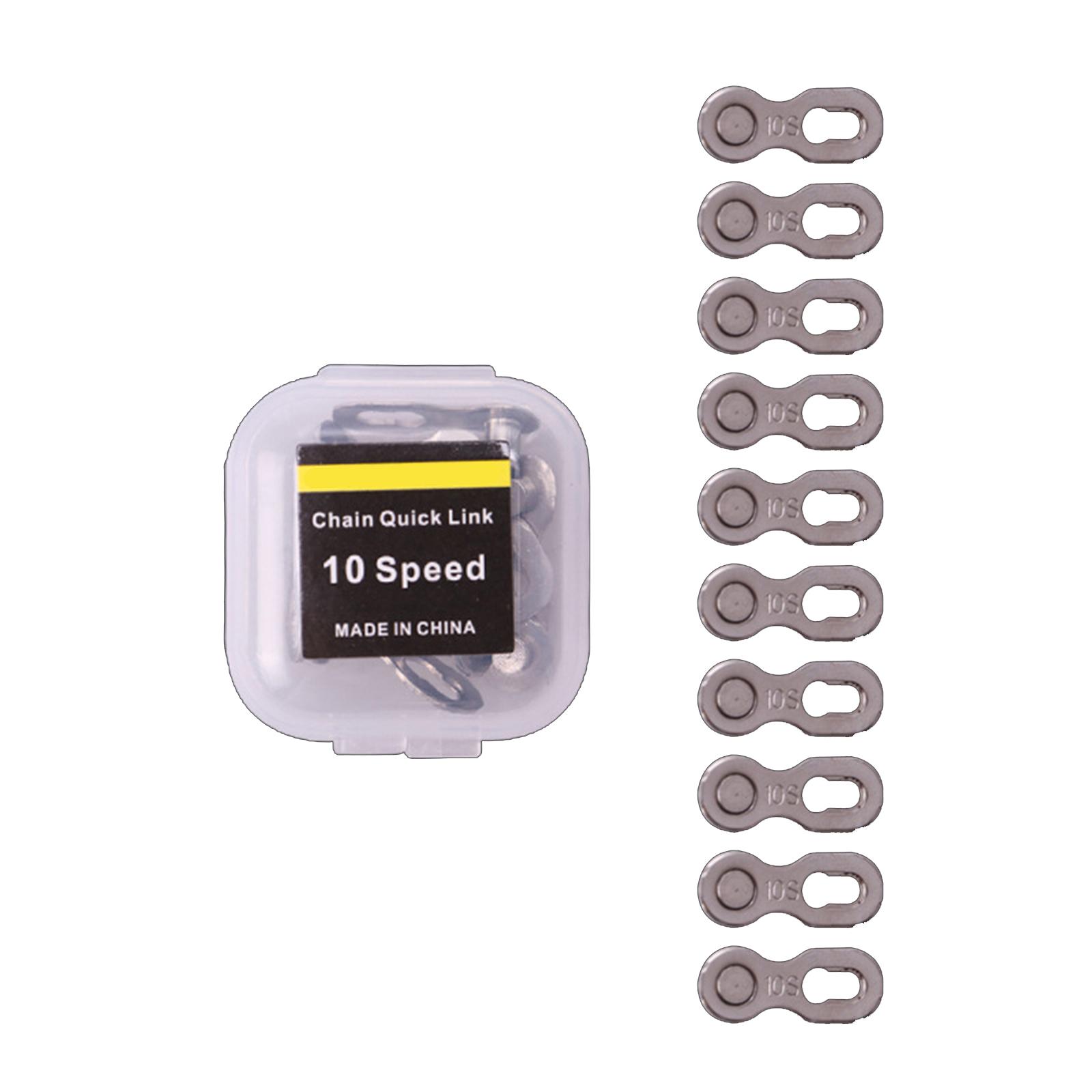 10Pcs Bike Chain Quick Links Chain Connectors For 6/7/8/9/10/11/12 Speed Mountain Bike Cycling In Golden Silver Color 10 срібний
10Pcs Bike Chain Quick Links Chain Connectors For 6/7/8/9/10/11/12 Speed Mountain Bike Cycling In Golden Silver Color 10 срібний
