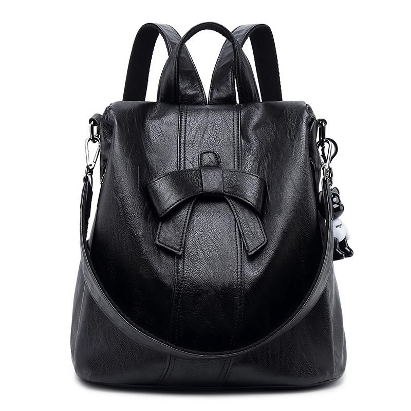 Anti-Theft Women s Backpack Fashi Bow Leather Women Bag Vintage Large Capacity Girl s School Bag Female Travel Backpacks
Anti-Theft Women s Backpack Fashi Bow Leather Women Bag Vintage Large Capacity Girl s School Bag Female Travel Backpacks