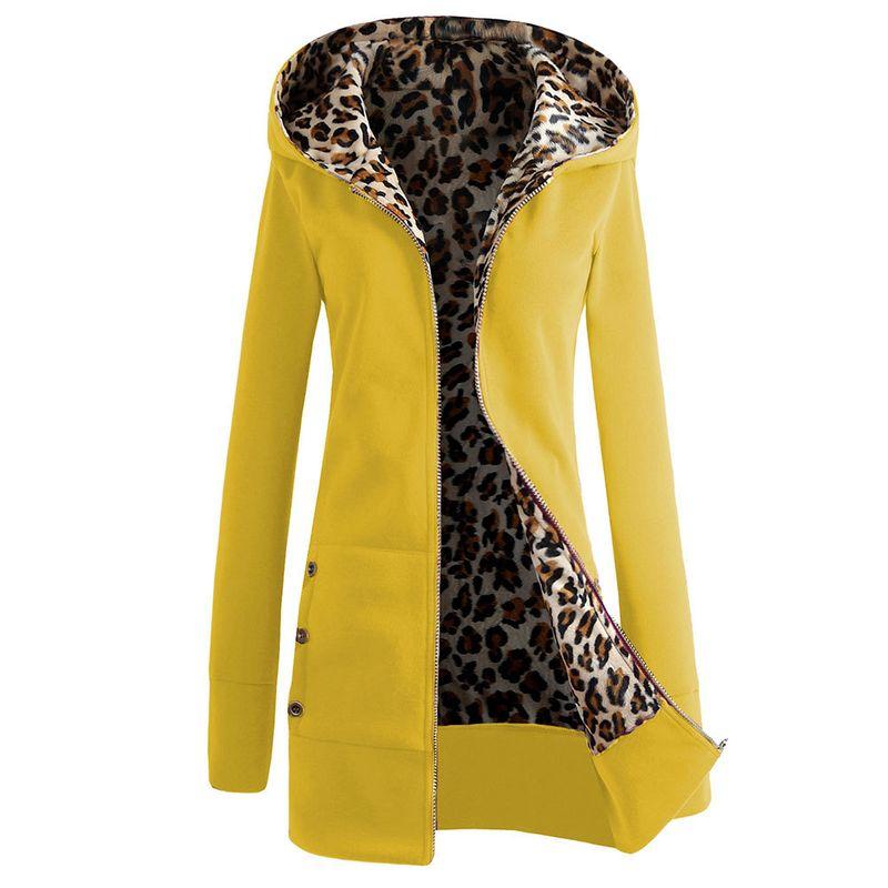 Fashion European and American Style Zipper Hooded Thickened Leopard Print Sweater Yellow XXL
Fashion European and American Style Zipper Hooded Thickened Leopard Print Sweater Yellow XXL