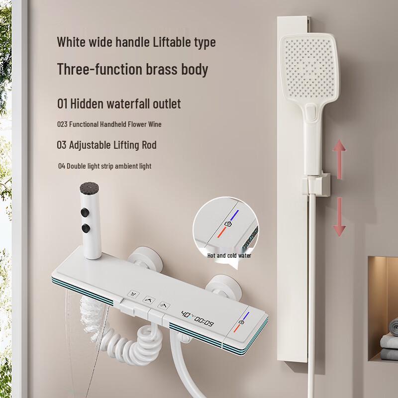 Cream White Thermostatic Shower System
Cream White Thermostatic Shower System