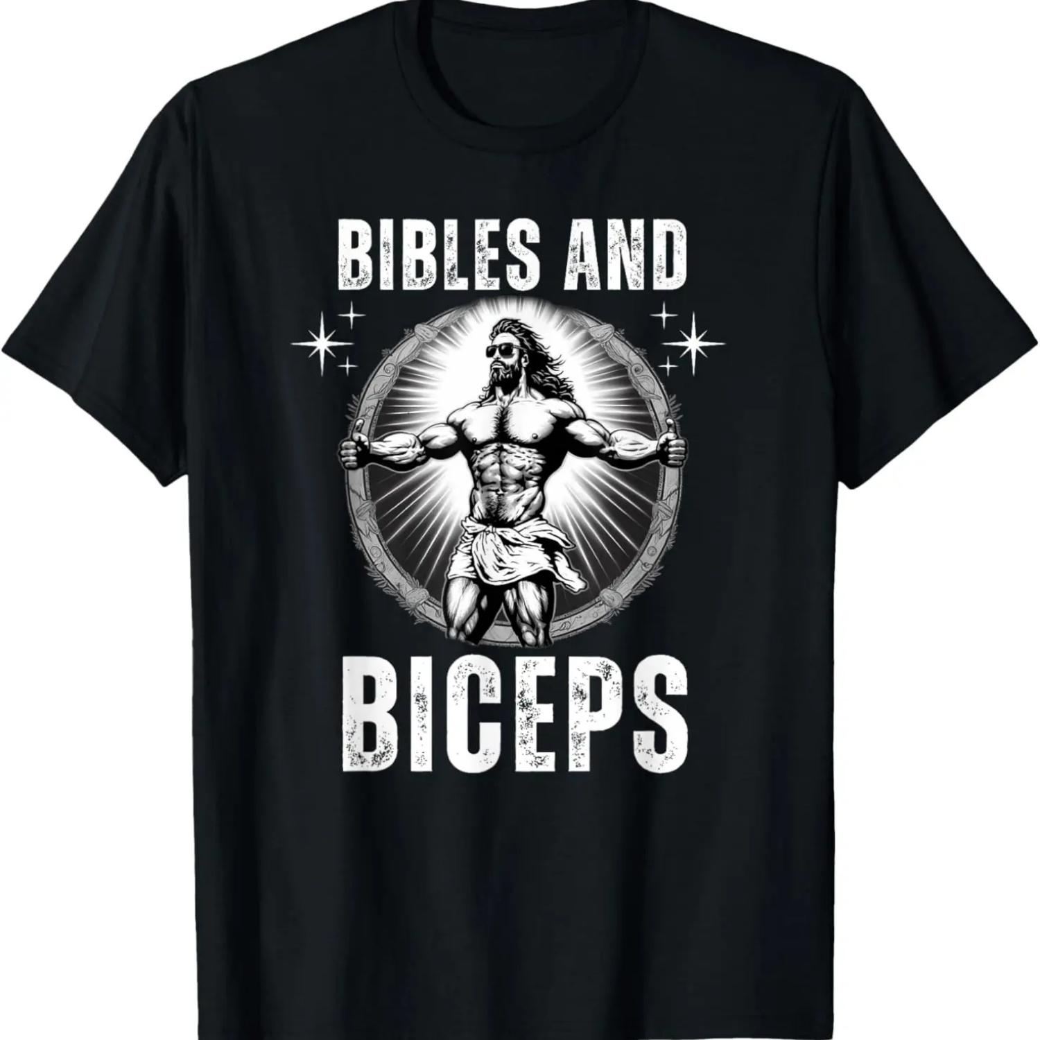 Bibles And Biceps Bodybuilding Jesus Fitness Funny Gym T-Shirt XXXXXL
Bibles And Biceps Bodybuilding Jesus Fitness Funny Gym T-Shirt XXXXXL