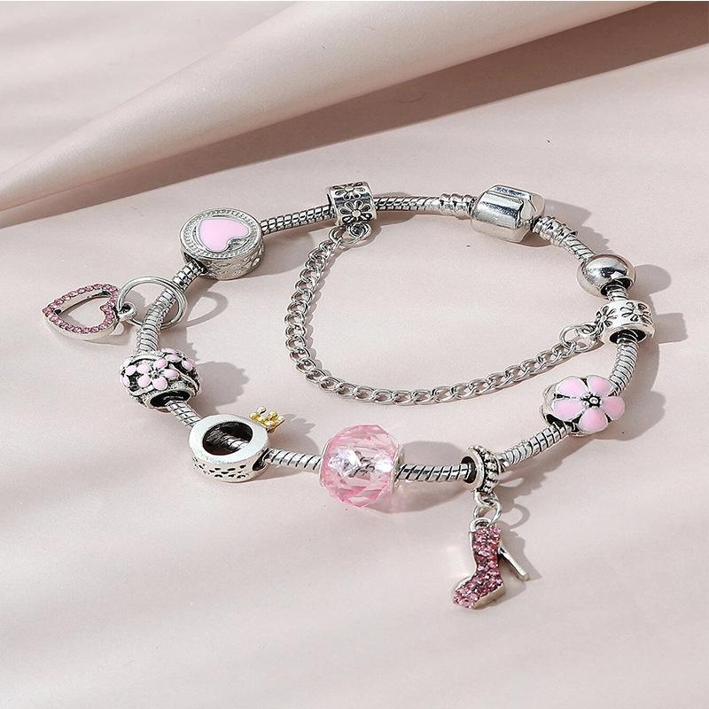 Detachable High Heel Pendant Bracelet with Fringe Heart Petal Charm Beaded Accessory
Detachable High Heel Pendant Bracelet with Fringe Heart Petal Charm Beaded Accessory
