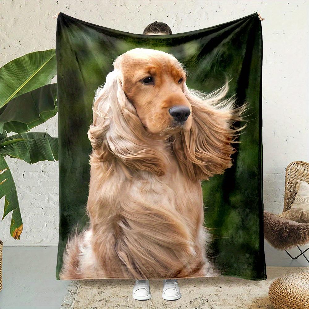 Cocker Spaniel dog pattern Flannel printed blanket suitable for all seasons suitable for living room office sofa and travel 75x90cm
Cocker Spaniel dog pattern Flannel printed blanket suitable for all seasons suitable for living room office sofa and travel 75x90cm