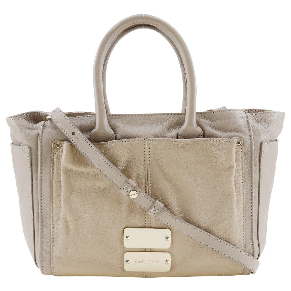 SEE BY CHLOE Nelly Handbag 2WAYShoulder beige leather Women Used
SEE BY CHLOE Nelly Handbag 2WAYShoulder beige leather Women Used