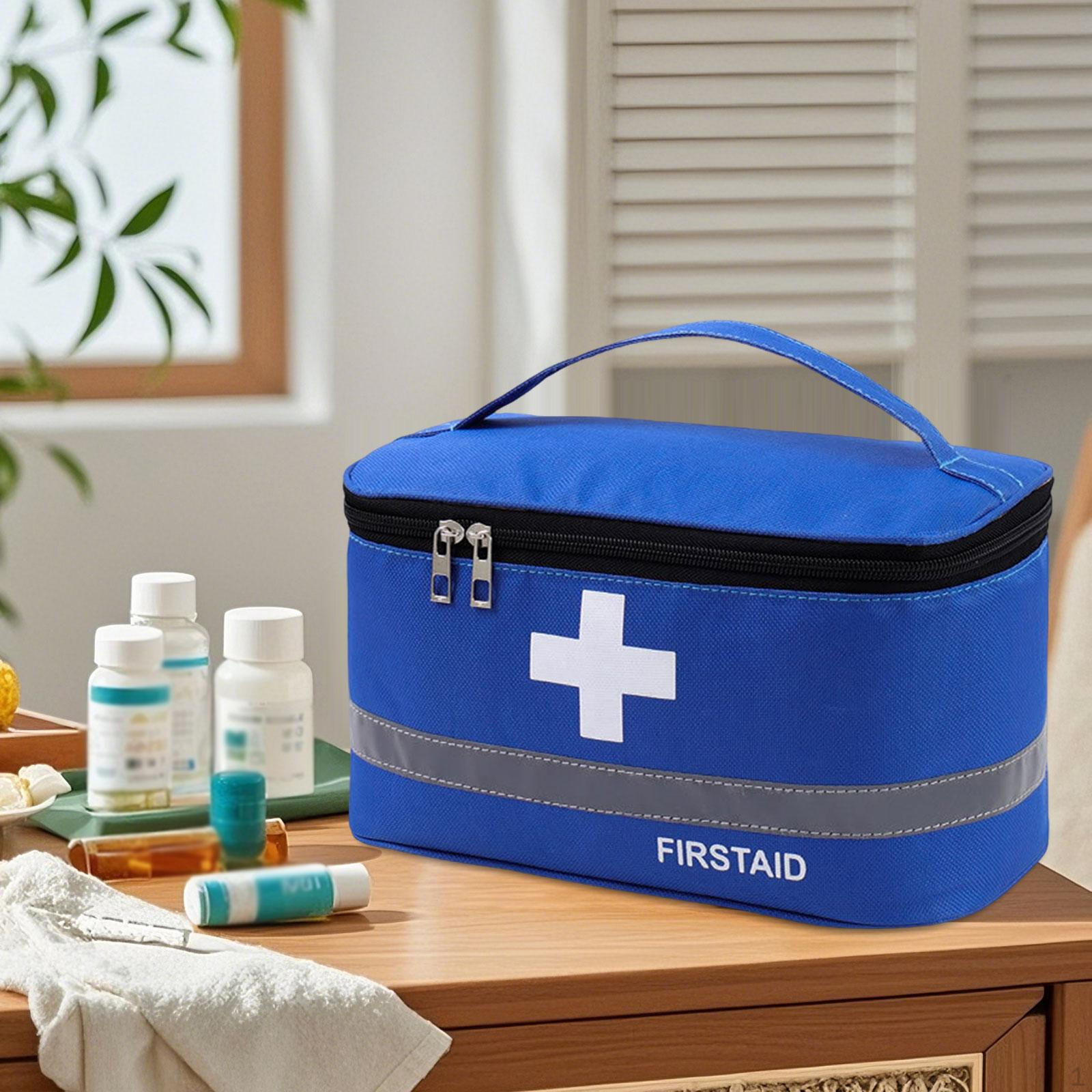 First Aid Bag Emergency Storage Pouch Portable Professional with Handle Organizer Medical for L Blue
First Aid Bag Emergency Storage Pouch Portable Professional with Handle Organizer Medical for L Blue