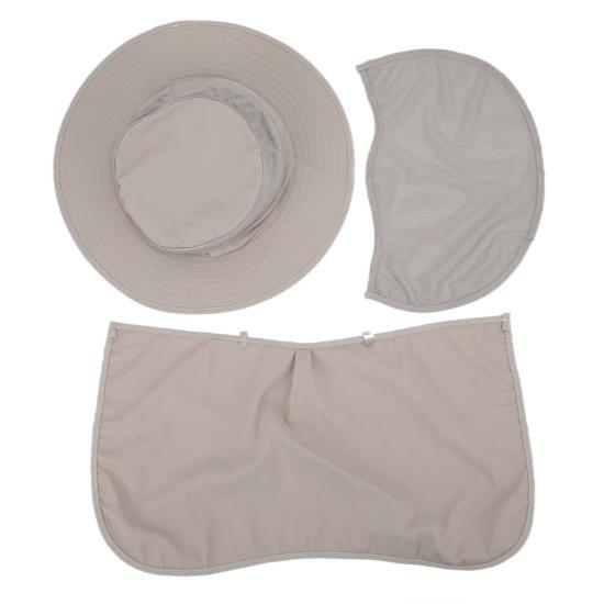Fishing Hat Nylon Breathable Sun Protection Caps with Neck Flap for Man and WomenLight Grey
Fishing Hat Nylon Breathable Sun Protection Caps with Neck Flap for Man and WomenLight Grey