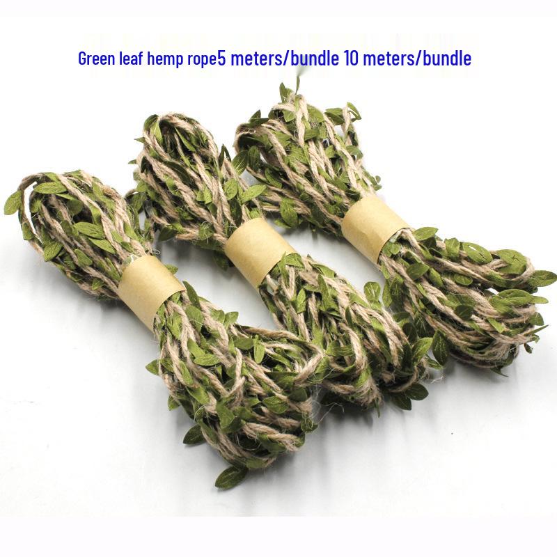 Green Leaf Hemp Rope - 10m Roll with Exquisite Packaging for Home Decoration.
Green Leaf Hemp Rope - 10m Roll with Exquisite Packaging for Home Decoration.