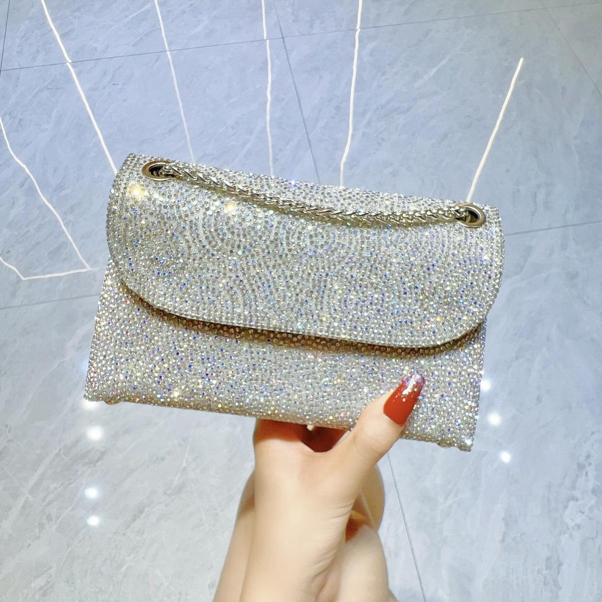 Rhinestone Clutch Purse For Women Evening Bag Sparkling Crystal Lady Dress Handbag Shoulder Bags for Weddings, Parties, Prom срібний
Rhinestone Clutch Purse For Women Evening Bag Sparkling Crystal Lady Dress Handbag Shoulder Bags for Weddings, Parties, Prom срібний