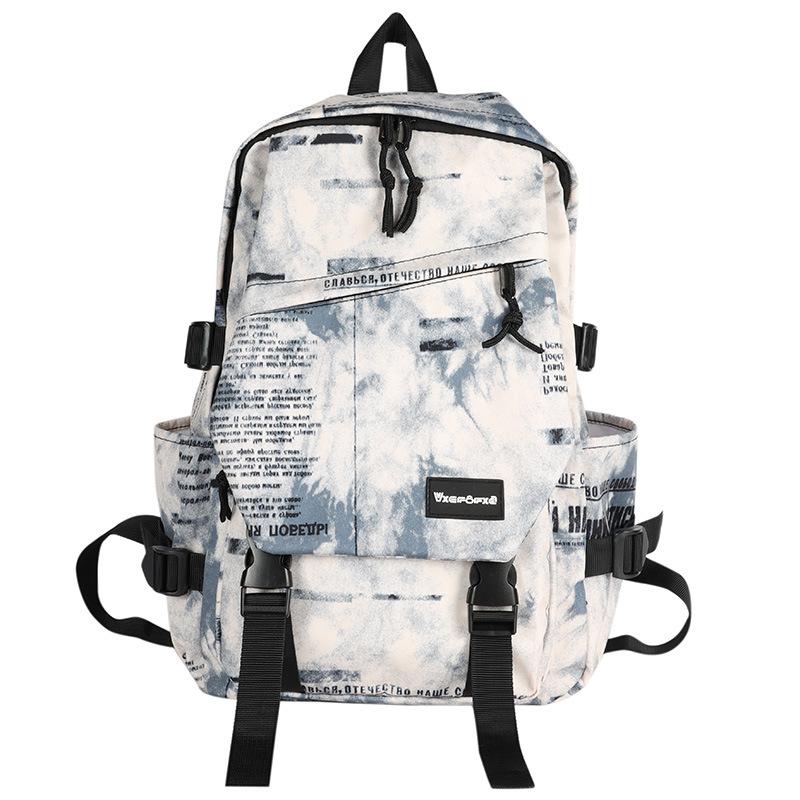 New trendy backpack large capacity backpack male and female campus student schoolbag newspaper color синій
New trendy backpack large capacity backpack male and female campus student schoolbag newspaper color синій