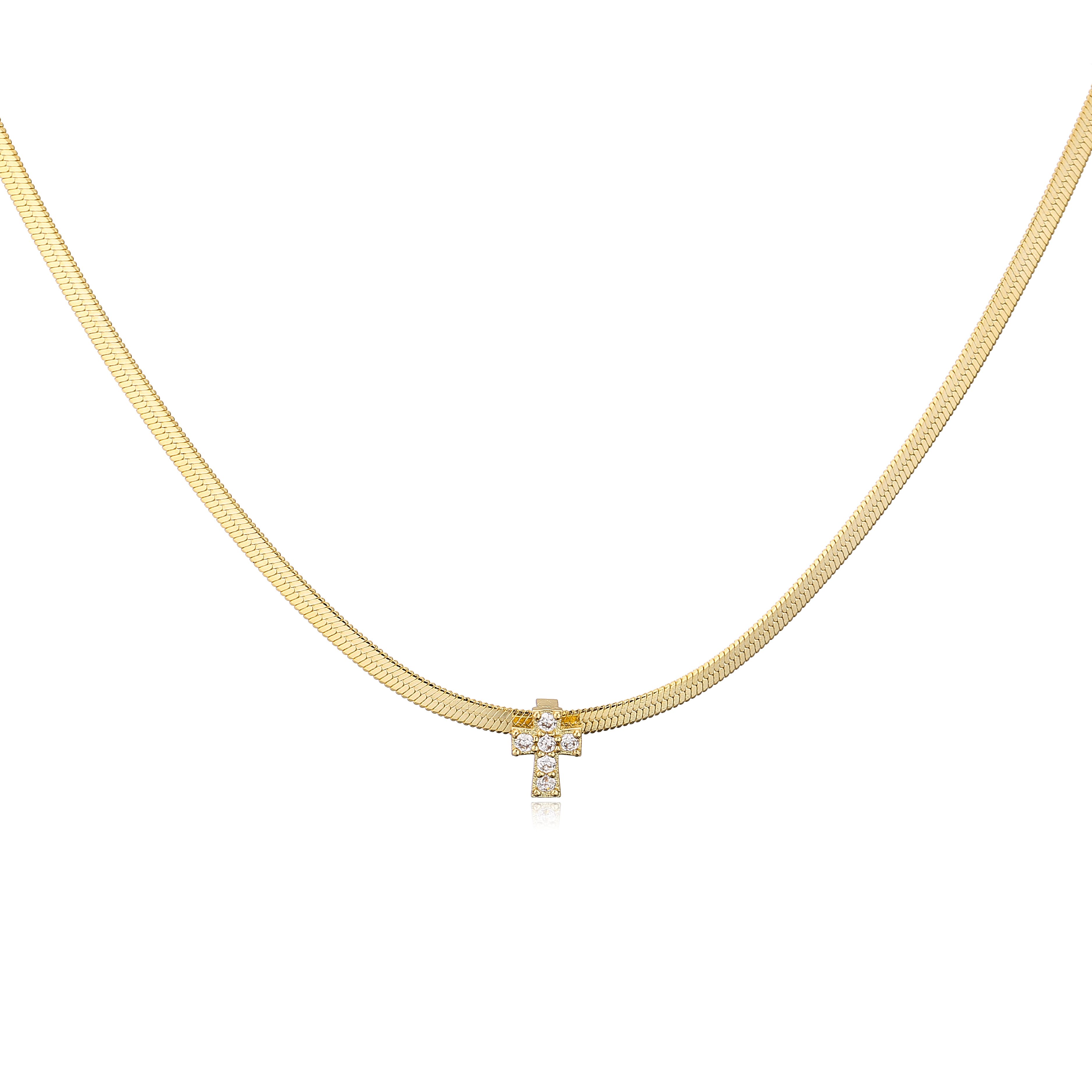 HECHENG,Zircon Cross Necklace for Women Stainless Steel Blade Chain Fashion Choker for Ladies gift Wholesale 40cm золотой
HECHENG,Zircon Cross Necklace for Women Stainless Steel Blade Chain Fashion Choker for Ladies gift Wholesale 40cm золотой