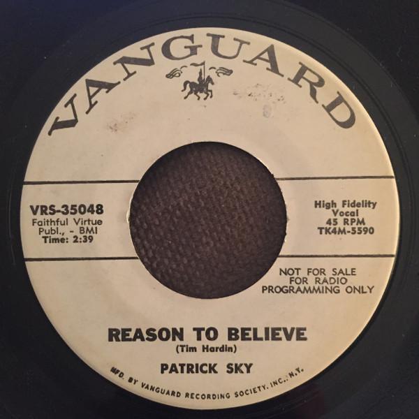 7inch Record PATRICK SKY Reason To Believe Guabi Guabi VRS35048 Vanguard 1966 US Rock Used
7inch Record PATRICK SKY Reason To Believe Guabi Guabi VRS35048 Vanguard 1966 US Rock Used