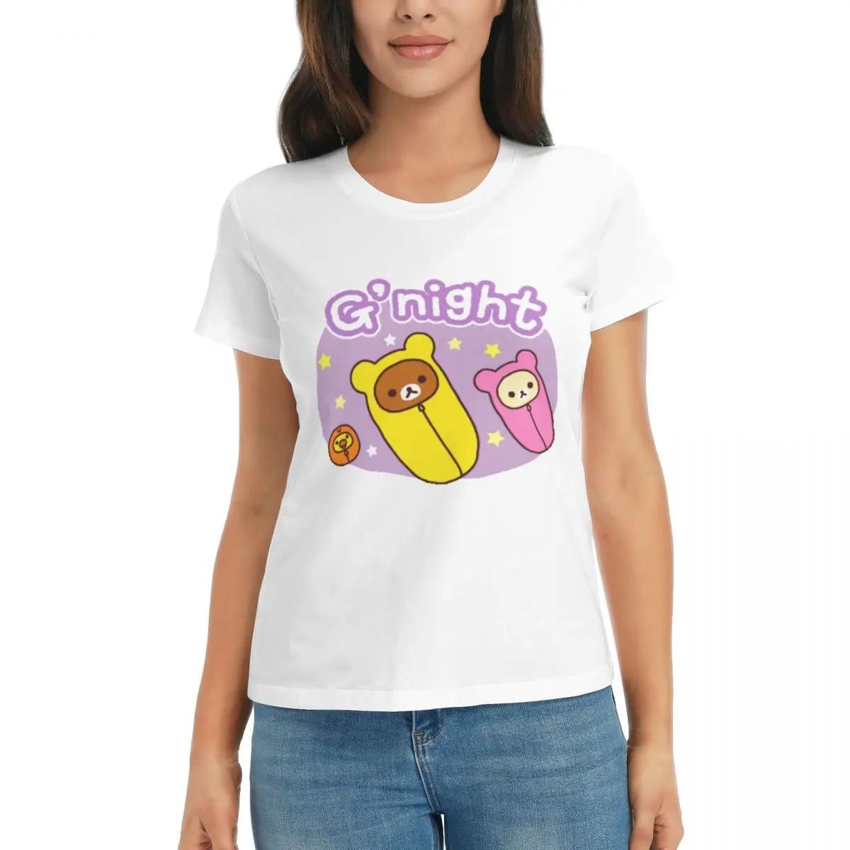 Women TShirt Good Night Rilakkuma Summer Short Sleeve Tees Crew Neck Cotton T Shirts Clothes Tops Streetwear S
Women TShirt Good Night Rilakkuma Summer Short Sleeve Tees Crew Neck Cotton T Shirts Clothes Tops Streetwear S