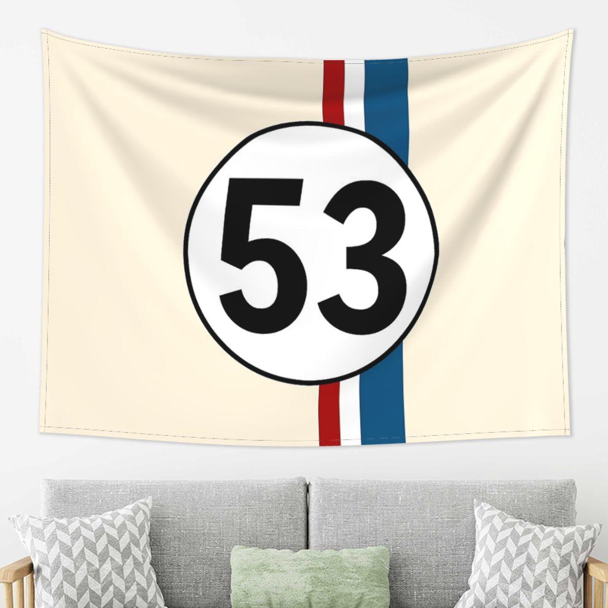Herbie Number 53 Tapestry Decor Art Aesthetic Tapestries for Living Room Bedroom Home Wall Cloth Wall Hanging 74x94cm(29x37in)
Herbie Number 53 Tapestry Decor Art Aesthetic Tapestries for Living Room Bedroom Home Wall Cloth Wall Hanging 74x94cm(29x37in)
