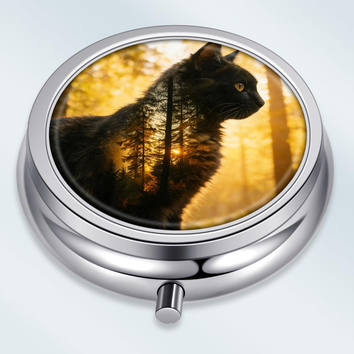 Portable Pill Box with 3 Compartments, Mini Metal Medicine Organizer Case, Cute Printed Pill Container for Vitamins, Pills, Jewelry, Travel, Daily Use
Portable Pill Box with 3 Compartments, Mini Metal Medicine Organizer Case, Cute Printed Pill Container for Vitamins, Pills, Jewelry, Travel, Daily Use