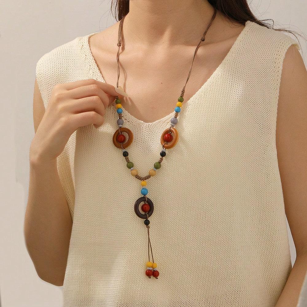 Модное ожерелье для женских украшений разноцветный
Модное ожерелье для женских украшений разноцветный