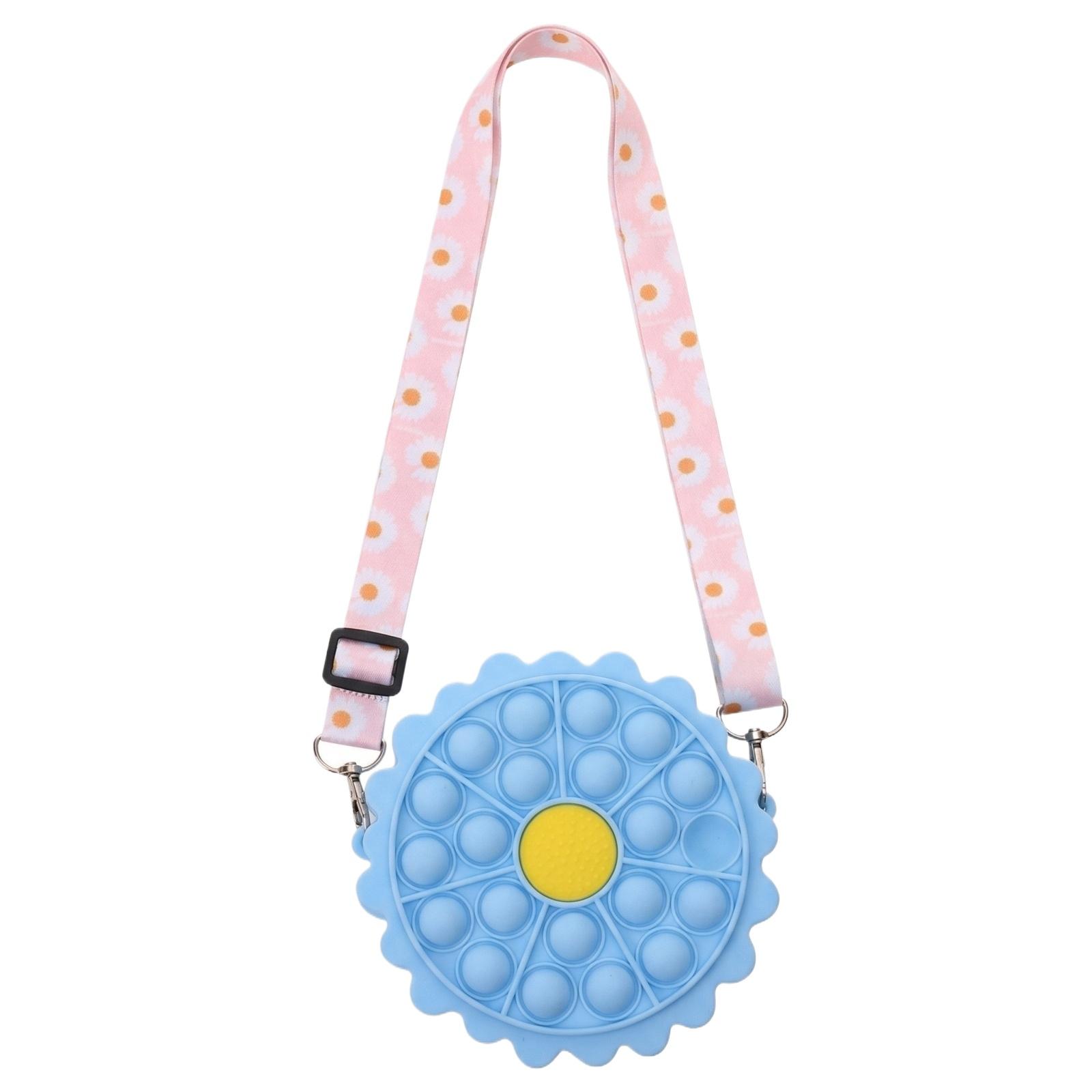 Silicone Pop It Coin Purse Crossbody Bag Adjustable Strap Zipper Closure Small Round Design Stress Relief Children’s Wallet One Size синий
Silicone Pop It Coin Purse Crossbody Bag Adjustable Strap Zipper Closure Small Round Design Stress Relief Children’s Wallet One Size синий