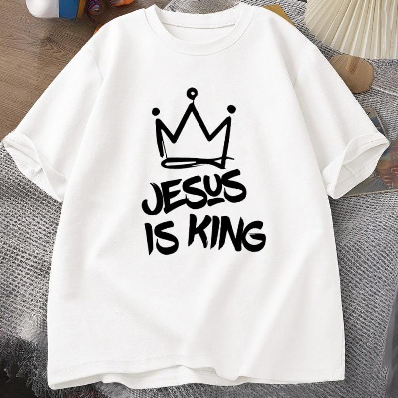 Jesus Is King TShirt for Him Jesus Christian Gift for Him Christ Religious T Shirt God Is Good Printed Tshirt High Quality Tee 4XL
Jesus Is King TShirt for Him Jesus Christian Gift for Him Christ Religious T Shirt God Is Good Printed Tshirt High Quality Tee 4XL