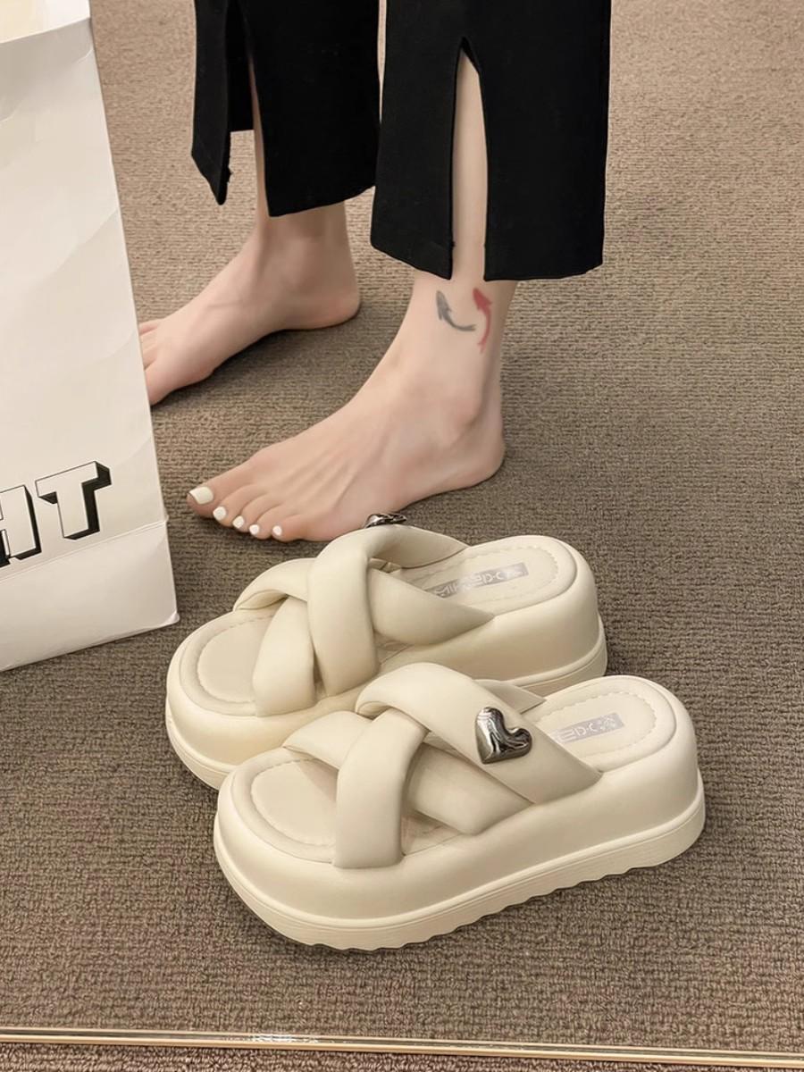 Босоножки женские летние на платформе-маффин, шлепанцы пляжные повседневные, сандалии с небольшой высотой подъема 37 бежевый
Босоножки женские летние на платформе-маффин, шлепанцы пляжные повседневные, сандалии с небольшой высотой подъема 37 бежевый