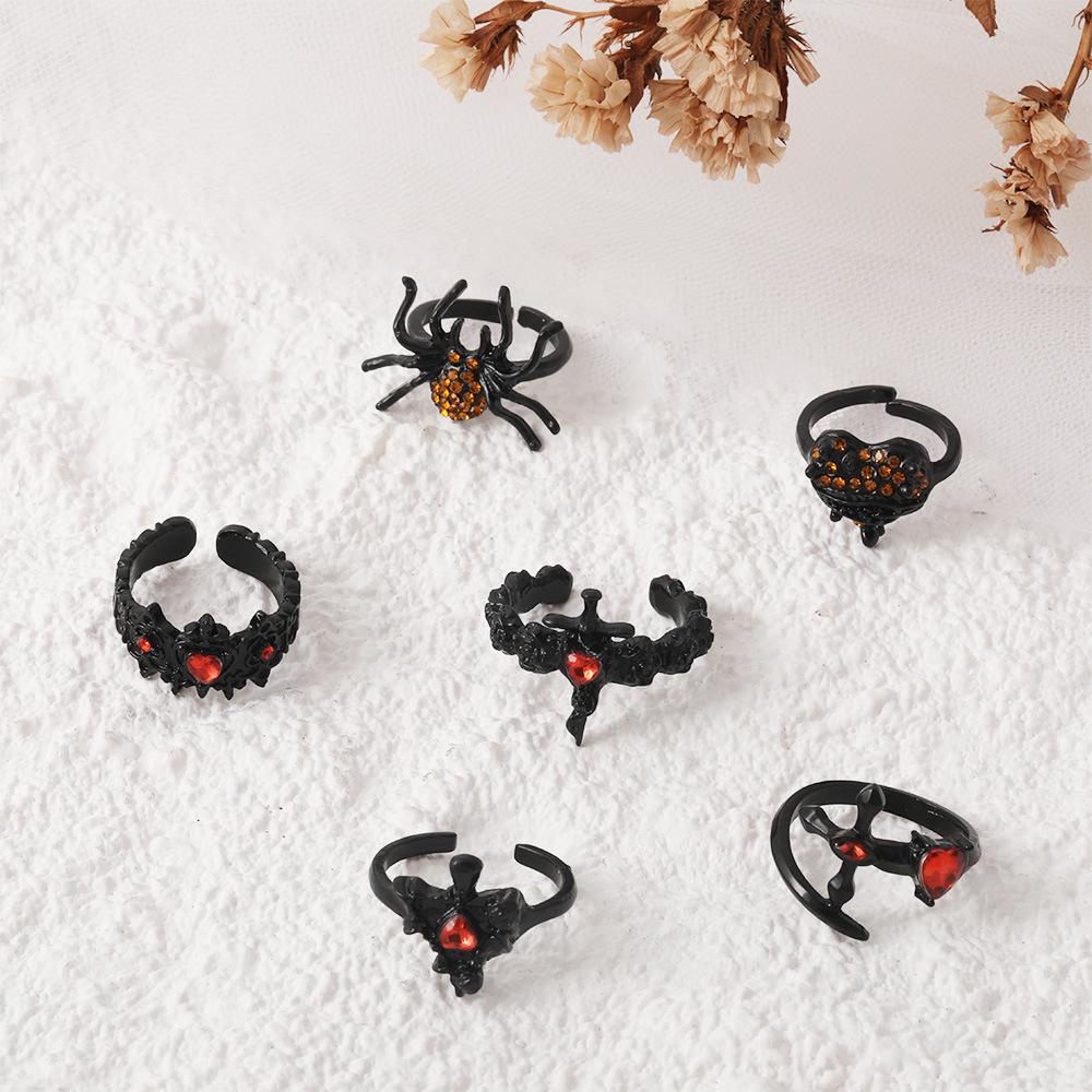 Dark Forbidden Rose Cross Open Ring Women s High-end 6-piece Set Ring one size(US size 6-13) чорний
Dark Forbidden Rose Cross Open Ring Women s High-end 6-piece Set Ring one size(US size 6-13) чорний