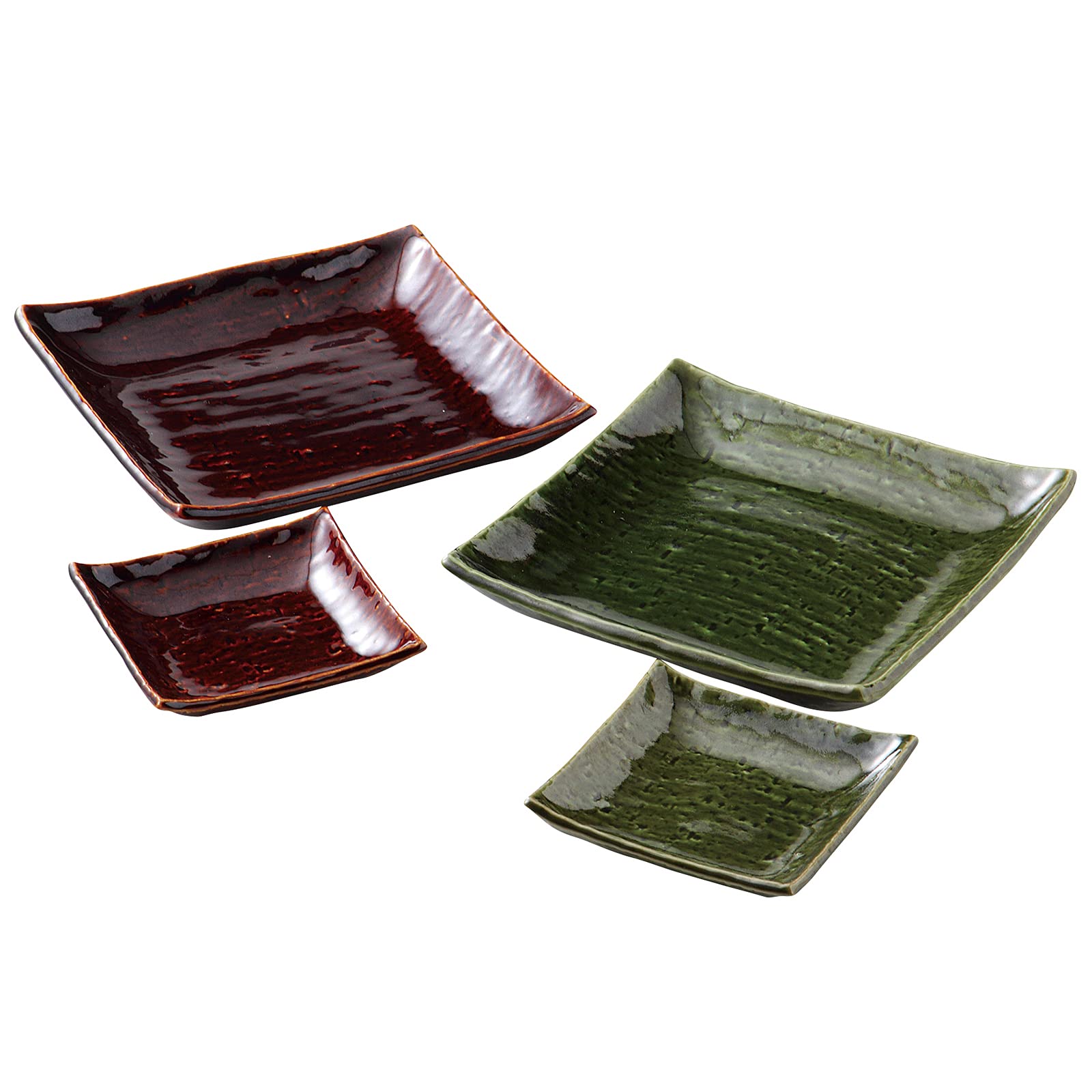 Nishikai Pottery Mino Ware Plate Dish Square Plate Pair Set Ajiwai Made in Japan 19903
Nishikai Pottery Mino Ware Plate Dish Square Plate Pair Set Ajiwai Made in Japan 19903