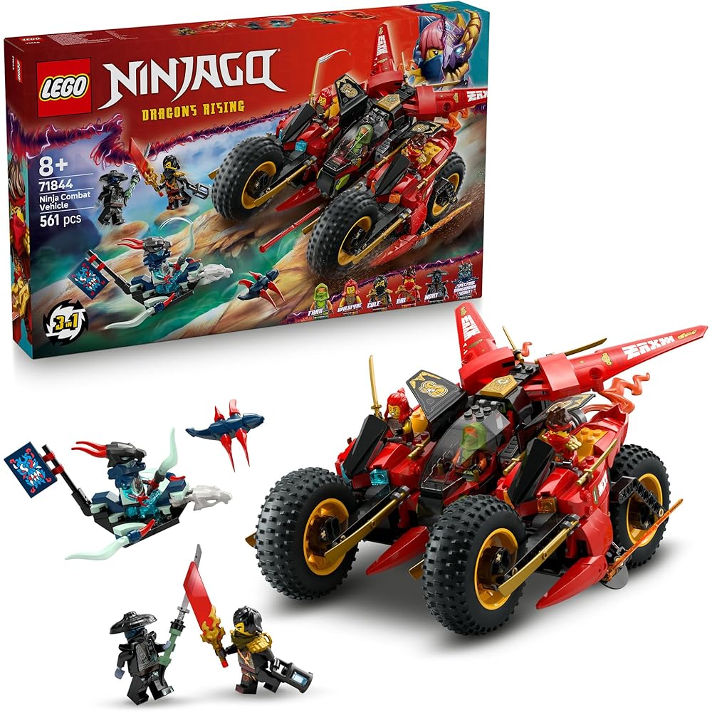 LEGO Ninjago Ninja Combat Vehicle Toy for Kids 8-10 Years Old Building Blocks Vehicle Playset 71844
LEGO Ninjago Ninja Combat Vehicle Toy for Kids 8-10 Years Old Building Blocks Vehicle Playset 71844