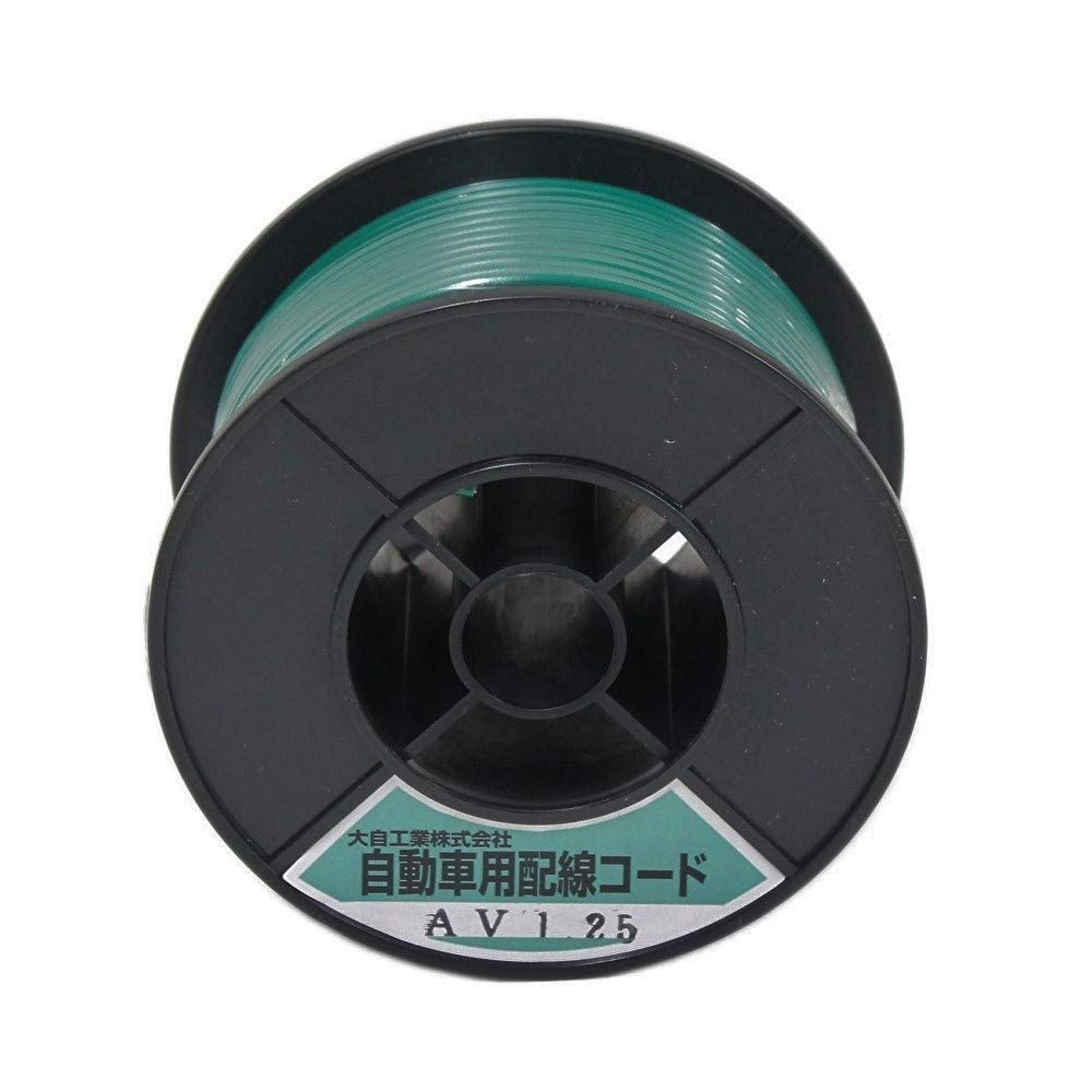 Meltec AV1.25-G-30 Single-Cord Automotive Wiring, 1.25mm Square, Green, 30m Spool
Meltec AV1.25-G-30 Single-Cord Automotive Wiring, 1.25mm Square, Green, 30m Spool