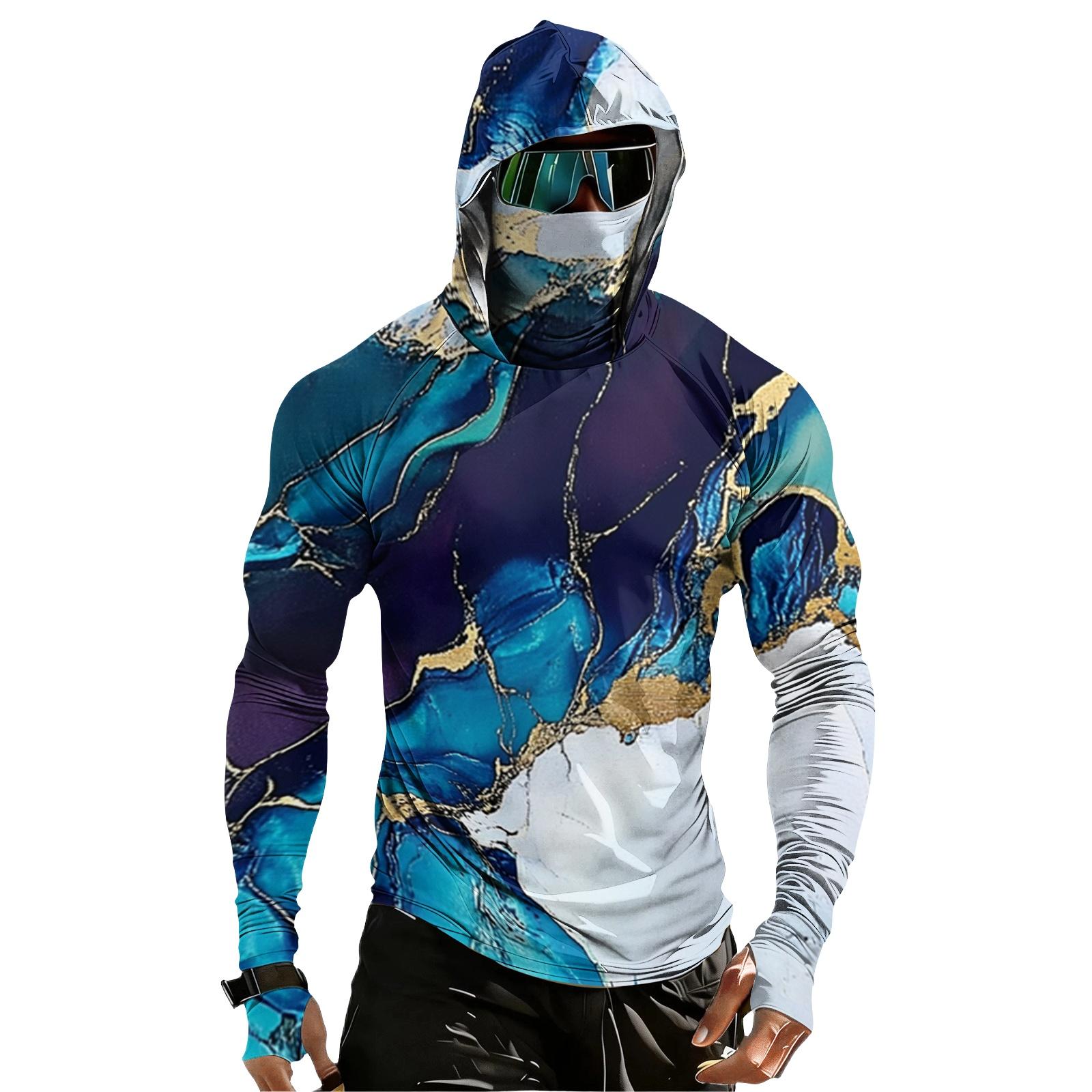 Men s Casual Raglan Hoodie Long Sleeve Sun Protection Shirt UPF 100+ Lightweight Breathable Quick Dry Outdoor Top with Textured Print M синий
Men s Casual Raglan Hoodie Long Sleeve Sun Protection Shirt UPF 100+ Lightweight Breathable Quick Dry Outdoor Top with Textured Print M синий